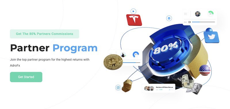 AdroFx Partner Program: Earn Up to 80% Commission on Forex Trades